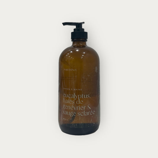 Savon à mains | eucalyptus, baies de genévrier et sauge sclarée
