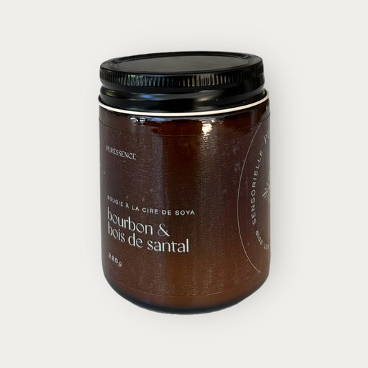 Bougie | bourbon et bois de santal