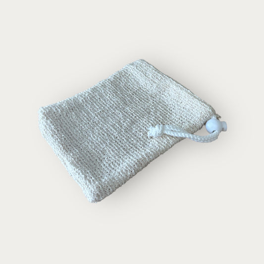 Pochette exfoliante pour savon